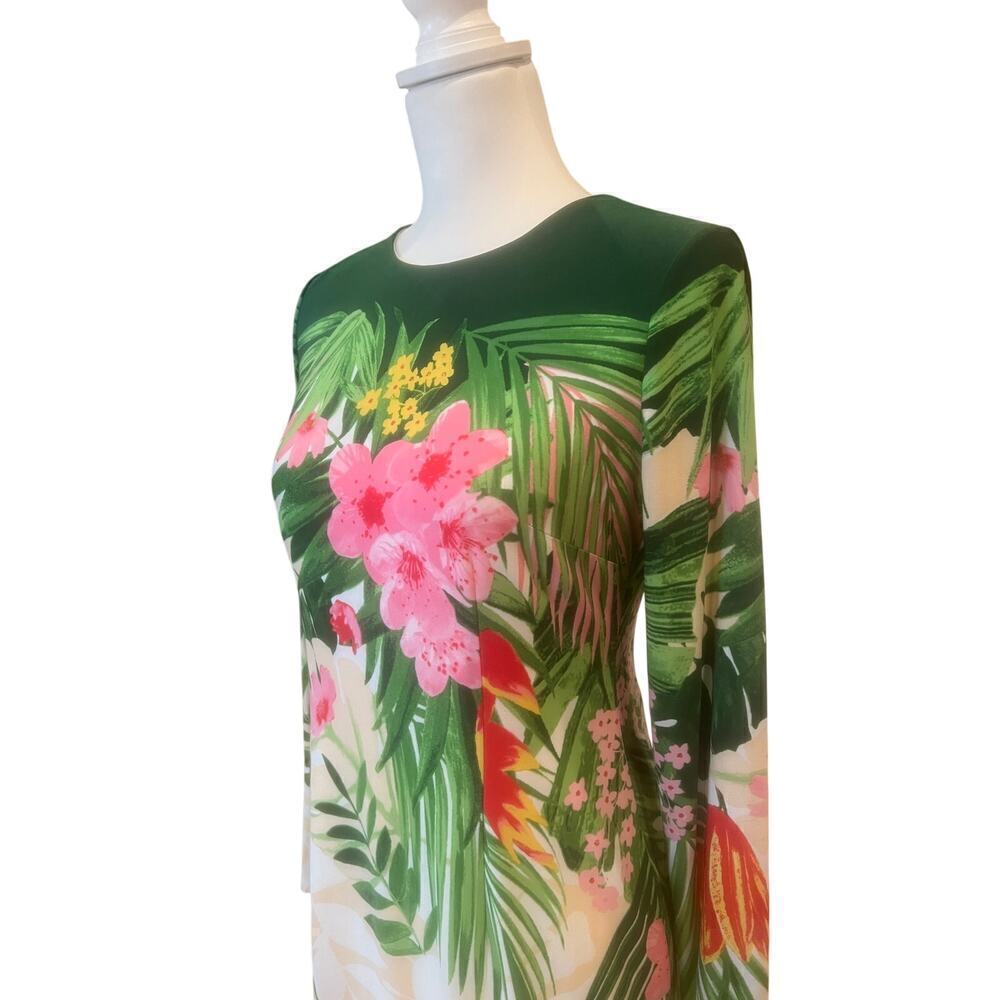 MAGGY LONDON NWT lined hawiaan floral pencil dress womens size 4 - Picture 7 of 11